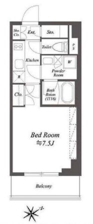 ブライズ白金台の物件間取画像